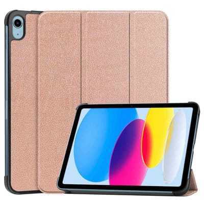 imoshion Tablet Hoes - Geschikt voor Apple iPad 11 2025 A16 / iPad 10e generatie (2022) 10.9 inch - Trifold Bookcase - Rosé goud