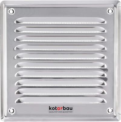 Ventilatierooster 165 x 165 mm RVS - Insectenwerend & Corrosiebestendig voor Ventilatie