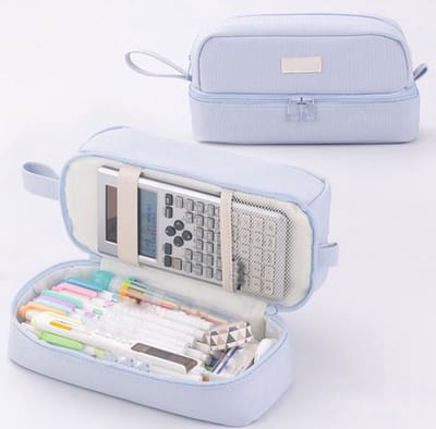 Etui - Etui jongens - Etui meisjes - Etuis voor school - Etui groot - School benodigdheden - Geschikt voor studenten - Meisjes - Meisjes en tieners(blauw)