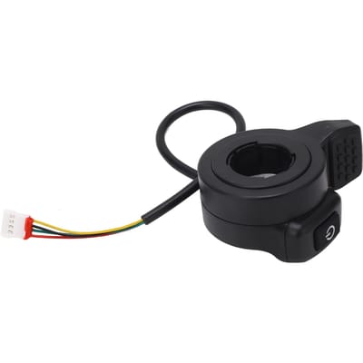 Duimbediende gashendel met aan/uit-schakelaar Snelheidsregeling Gashendel Verhoogde ribbels voor Elektrisch black