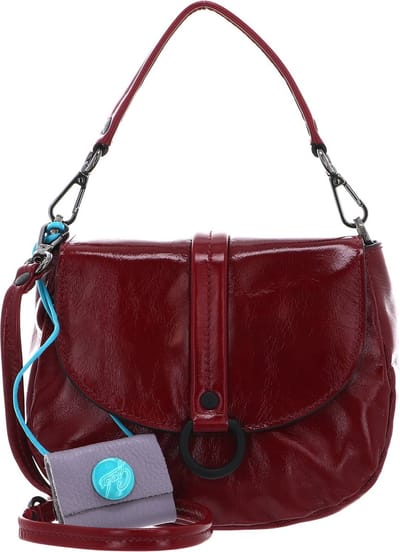 Gabs Leren Schoudertas Handtas Bea Glass Tube Black Crossbody Bag Lambrusco Donkerrood