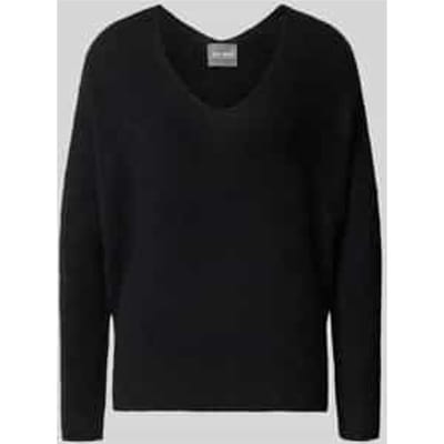 Gebreide pullover van wolmix met v-hals model 'THORA'