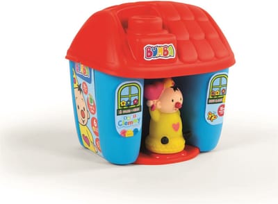 Clementoni - Clemmy, Bumba Emmer - blokken voor kinderen, constructiespeelgoed voor baby's - 6-36 maanden