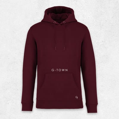 G-TOWN - Dark Cherry Essential Hoodie - Heren - M
