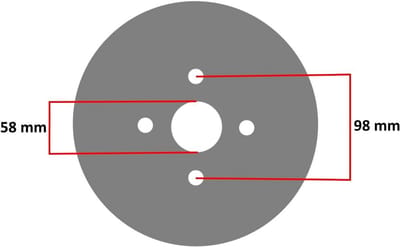 10 Inch Velg voor Aanhanger met 4.00/4.50-10 Banden - Aansluittype Fiat