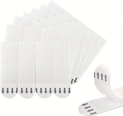 YONO Foto Ophang Strips - Ophangsysteem Klittenband - Zelfklevend - Fotolijst Ophangen Zonder Boren - 12 Stuks - 4,5 cm