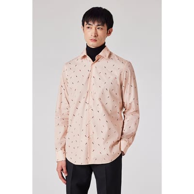 Paul Smith Mens S/c Tailored Fit Shirt Pink Größe: 17.5 | Business hemden Outlet | Herren | Rosa