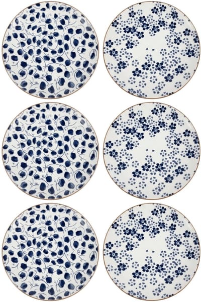Cookinglife Dinerborden Fleuris ø 27 cm - 6 stuks