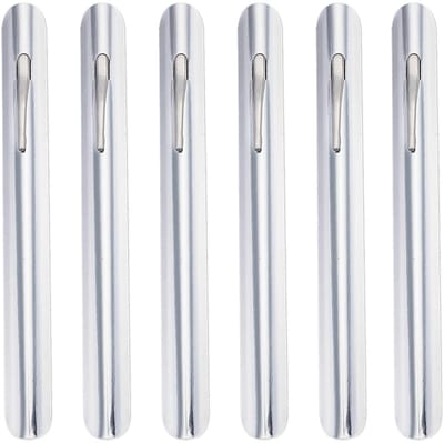 Dailygoods- Kruimelschraper 6 Stuks - Roestvrij Staal - Kruimelverzamelaar - Geschikt voor Restaurants - Ideaal voor Thuiskeuken - Afmetingen 16 x 150 mm