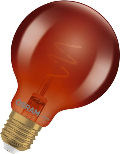 OSRAM Vintage 1906 Globe G80 DIM LED-lamp, 3 W (45 lm), 1800 K warm wit, koperen glazen behuizing, E27-fitting, decoratieve gloeidraad, dimbaar