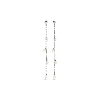 Zilver Gerhodineerd Oorhangers Parel 1338139