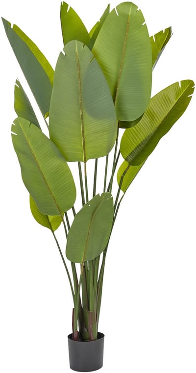 BANANA TREE - Kunstplant - Groen - 187 cm - Synthetisch materiaal