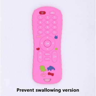 1/4PCS Jouets Bébé en Silicone Forme Télécommande TV Jouet Dentition Jouet à Mâcher en Silicone Sans BPA Accessoires Sensoriels pour Bébé