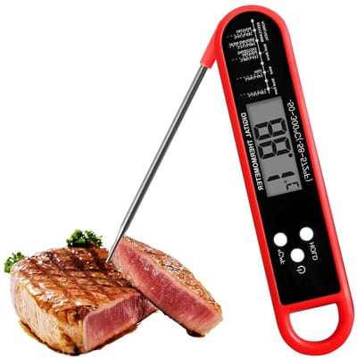 Digitale Thermometer met 180° Draaibare Sonde voor Voedsel- en Keukenmeting (-50~300°C), Ideaal voor Grill, Oven en Koelkast