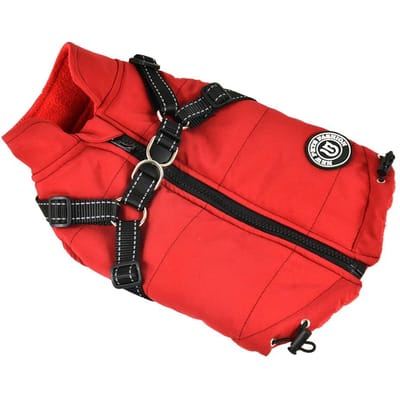 Huisdier Hond Jas Met Tuig Winter Warm Hondenkleding Waterdicht Grote Hond Jas Voor Labrador Chihuahua Franse Bulldog Outfits XS