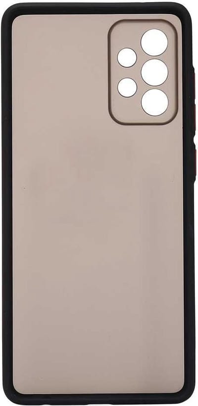 Shop4 - Geschikt voor Samsung Galaxy A72 Hoesje - Bumper Back Case Zwart