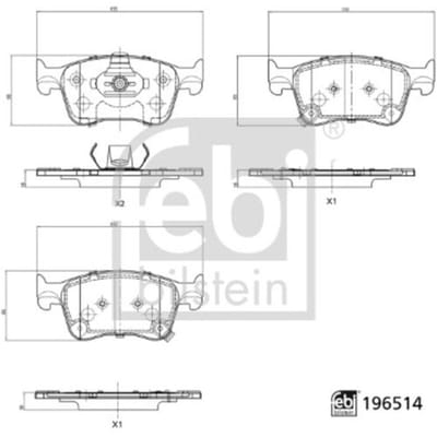 Remblokset FEBI BILSTEIN 196514