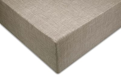Zohome Hoeslaken Lino - Onderlaken 1 persoons - 90x200 - 100% Katoen - Taupe