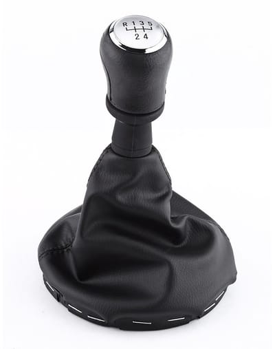 Allecto - Versnellingen Pookknop Gaiter Boot Cover - Auto Versnellingspook Hoes Kit - Chroom - Geschikt voor VW T5/T6 2003-2011 - Upgrade voor inte...