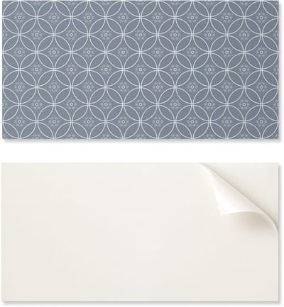 Zelfklevend vinyl keukenpaneel 100x50 cm met bloemenornamentpatroon
