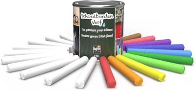 MagPaint Schoolbordenverf - Groen - 250ml - Inclusief 20 Krijtjes