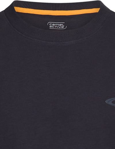 camel active Oversized T-Shirt van organic cotton - Maat menswear-L - Navy blauw