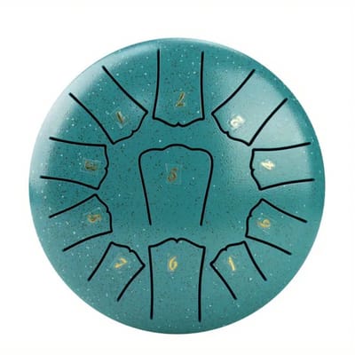 Livano Handpan - Tongue Drum - Steel - Regen - Klankschaal - Groen