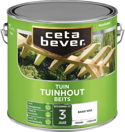 Cetabever - Tuinbeits Tuinhout Dekkend - Grijsblauw - Mengverf - 2,5 L