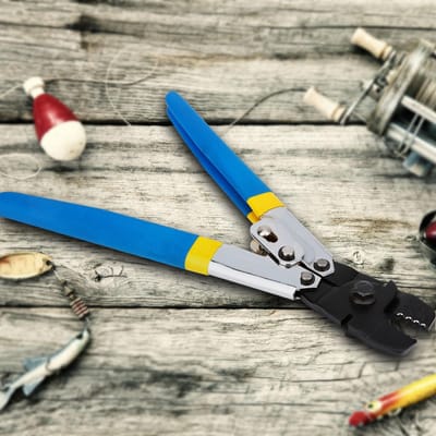 Hoge Koolstofstaal Vishengel Draadkabel Krimpgereedschap Krimpers Swager voor Krimpmoffen white
