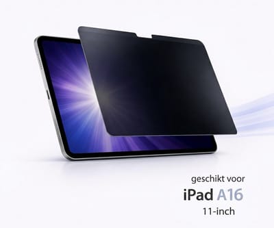 Brosendaal Privacy Screenprotector geschikt voor Apple iPad A16 (2025) 11 inch – Magnetische Privacy Filter