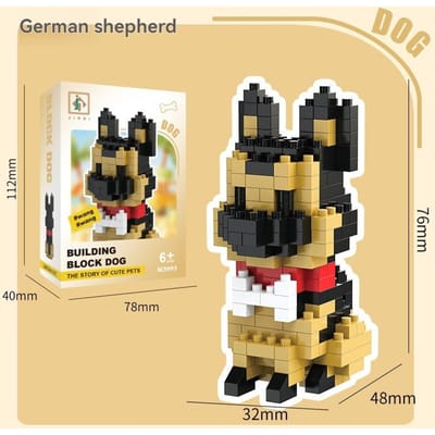 Creatieve 8 Stijlen Kleine Hond Micro Bouwstenen DIY Speelgoed Set Cartoon Dier Model Assemblage Stenen Cadeau voor Kinderen