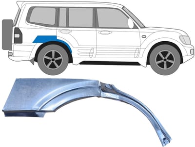 Reparatiepaneel achterspatbord voor Mitsubishi Pajero 1999-2006 / Rechts