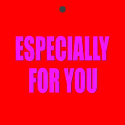 Cadeaukaartje – “Especially for you” – 20 Stuks – Neon - 7mm x 7mm - Wenskaartje - Met boorgaatje - Serie: NEON NOTES - Fluor / Neon Kleuren