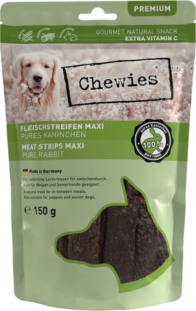 Chewies - Meat stripes - vleesstrips - kauwsnack - konijn - 1x150 gr