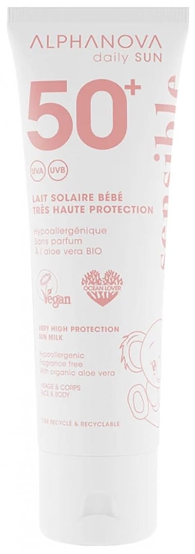 Alphanova Sun Baby sun milk sensitive bio SPF50+ 50 Milliliter