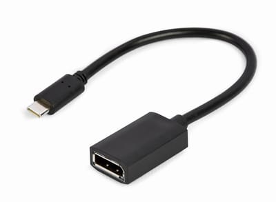 Gembird USB-C naar DisplayPort Adapterkabel - 4K Resolutie - 15 cm - Zwart