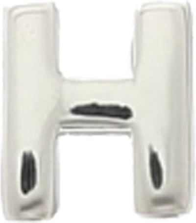 The Jewelry Collection Hanger Letter H - Zilver