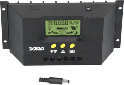 Allecto Plus - Solar Controller PWM met LCD-scherm voor Zonnepaneel 12V 24V (30A) - Intelligente Regulator met Zoekwoorden: Laadregelaar, Zonnepaneel.