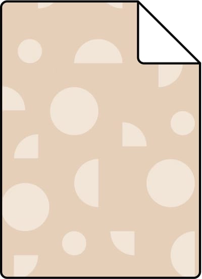 Proefstaal ESTAhome behang grafisch motief donker beige - 26.5 x 21 cm - 139750-S