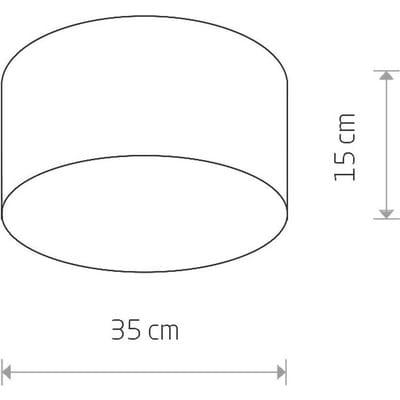 Nowodvorski Lighting Plafondlamp Cameron, grijs, Ø 35 cm