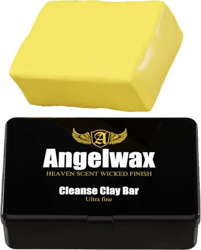 Angelwax Claybar Yellow Soft 100gr - voor het reinigen van de lak alvorens het polijstwerk - werkt het beste in combinatie met Uberlube - diepte reiniging van de lak - zachte kwaliteit