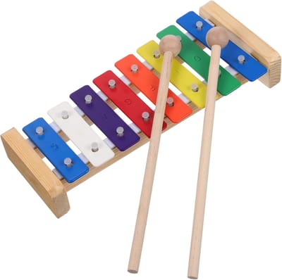 Kindvriendelijke Xylofoon - Muziekinstrument Peuters - Muziek Ontwikkeling - Zachte Educatieve Toons - 245 x 105 x 36 cm