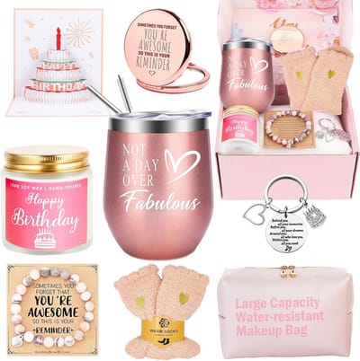 Verjaardagsmand met unieke cadeaus voor vrouwen – doos vol leuke geschenken voor moeder, dochter, zus, vriendin of beste vriendin
