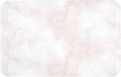 WC mat 80x50 cm - Antislip - Wolkenstructuur - Roze - Marmer - Toiletmat - Vloermat - Douchemat - Toilet tapijt - Toiletmatten