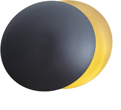 QAZQA sunrise - Moderne Wandlamp voor binnen - 2 lichts - H 34.5 cm - Zwart Goud - Woonkamer | Slaapkamer | Keuken