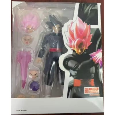 Wukong Gemonteerde Zamasu Actie Zwarte Wukong Super Saiyan Animatie Actiepop Ornamenten Model Collectie Cadeaus gray