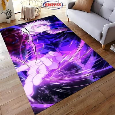 Nieuwe planken ! Jujutsu Kaisen Gojo Satoru Tapijt, Woonkamer Slaapkamer Kantoor Kinderkamer naar Keuze, Antislip Machinewasbare Mat 40x60cm (16x24in)