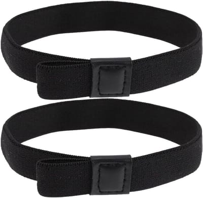 Elastische Band - Bevestigingsriem Binding Strap - Outdoor Picknick - Dubbellaags Ontwerp - 24 cm Omtrek - Zwart