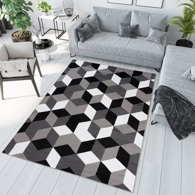Tapiso Maya Vloerkleed Antraciet Woonkamer Tapijten Maat- 130x190