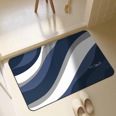 Badkamer Zachte Wasachtige Crème Wind Diatomeeënaarde Absorberende Mat Badkamer Deurmat Badkamer Toilet Sneldrogend Antislip Tapijt 40 * 60cm